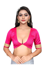 Pink Georgette Embroidery Saree