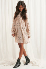 Robe structurée à imprimé fleuri