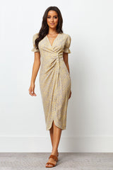 Floral Print Short Sleeve Dress