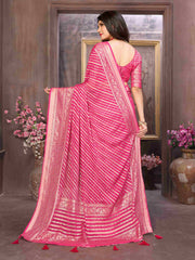 Pink Moss Brasso Saree