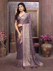 Purple Moss Brasso Casual Saree