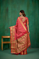 Red Banarasi Art Silk Woven Ready to Wear Saree