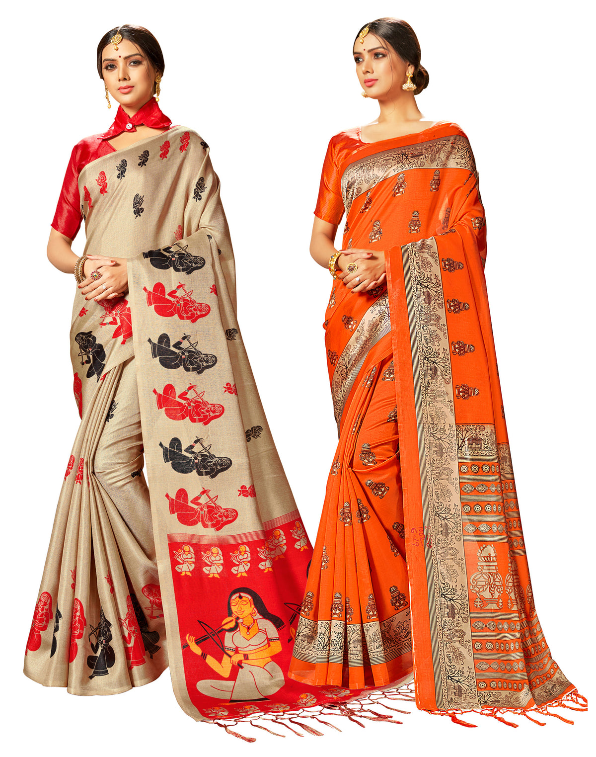 Saree Combo Pack of 2 5.5 Saree