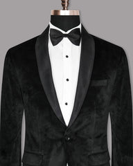 Black Men's Two Button Dress Party Solid Suit Jacket Notched Lapel Slim Fit Stylish Blazer