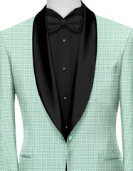 Veste de costume à carreaux vert turquoise pour homme, blazer slim fit