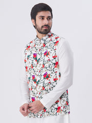 Men Multi Satin Nehru Jacket