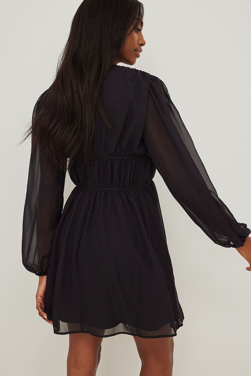 High Frill Neck Dress