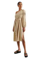 Linen One Sleeve Dress