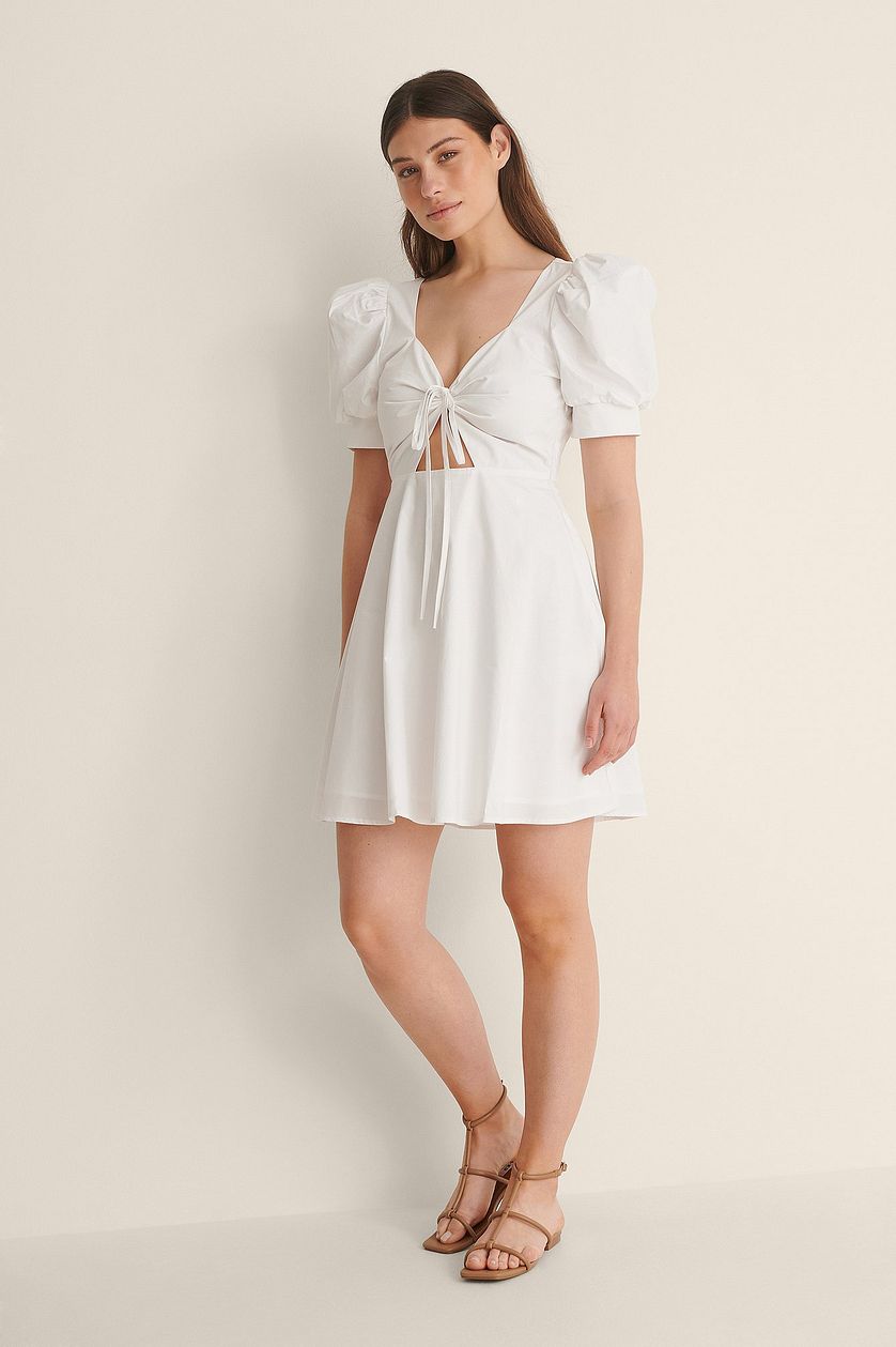 Tie Front Cotton Dress