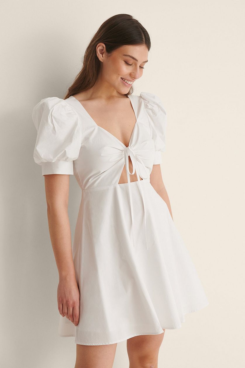 Tie Front Cotton Dress