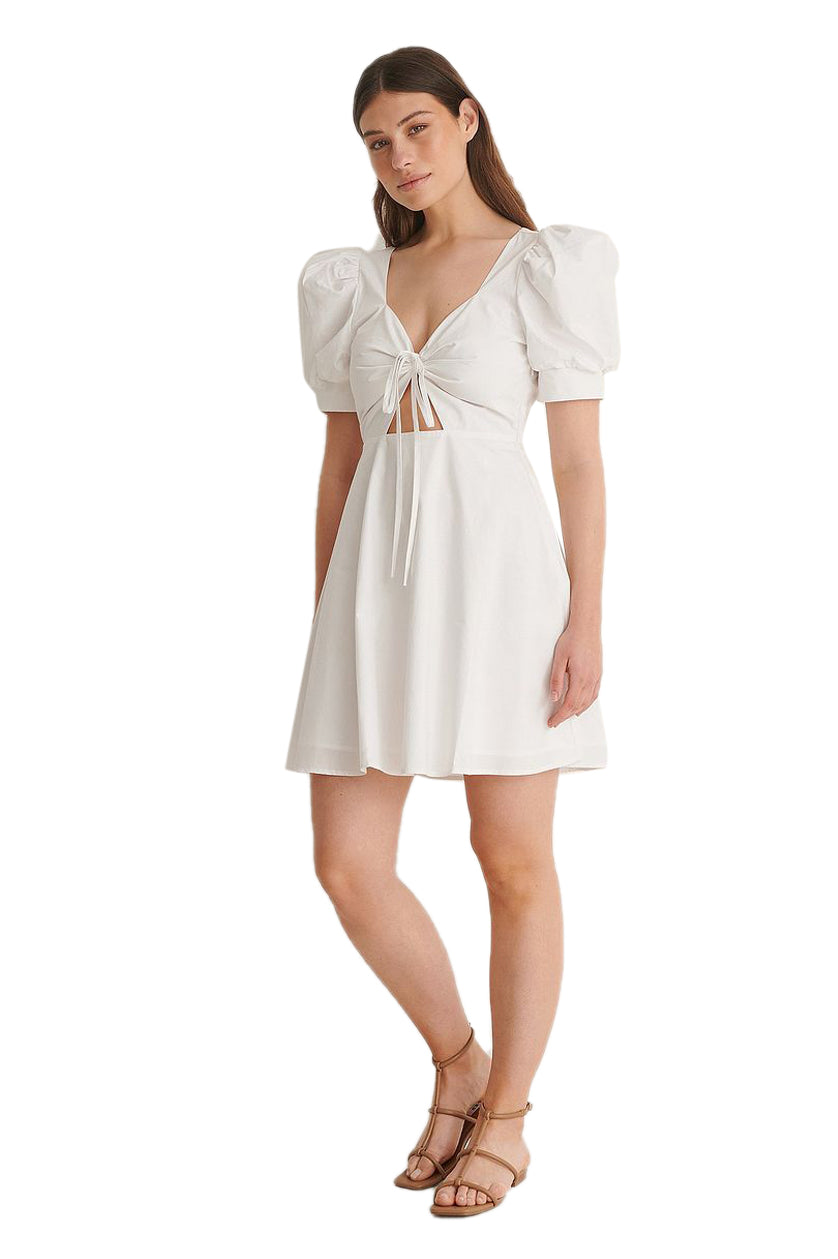 Tie Front Cotton Dress