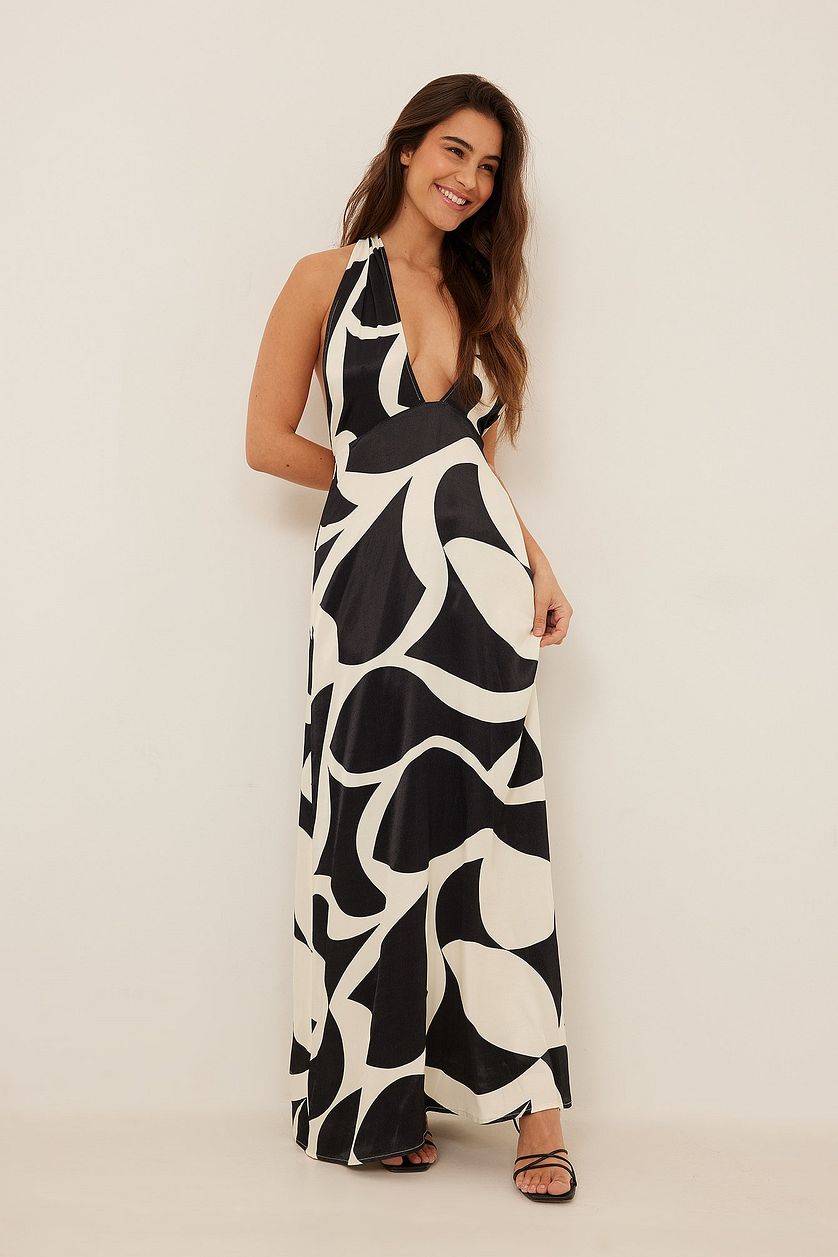 Twist Neck Maxi Dress