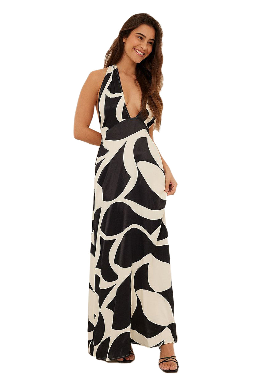 Twist Neck Maxi Dress