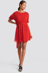 Short Sleeve Chiffon Dress