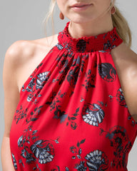 Red Digital Print Dress