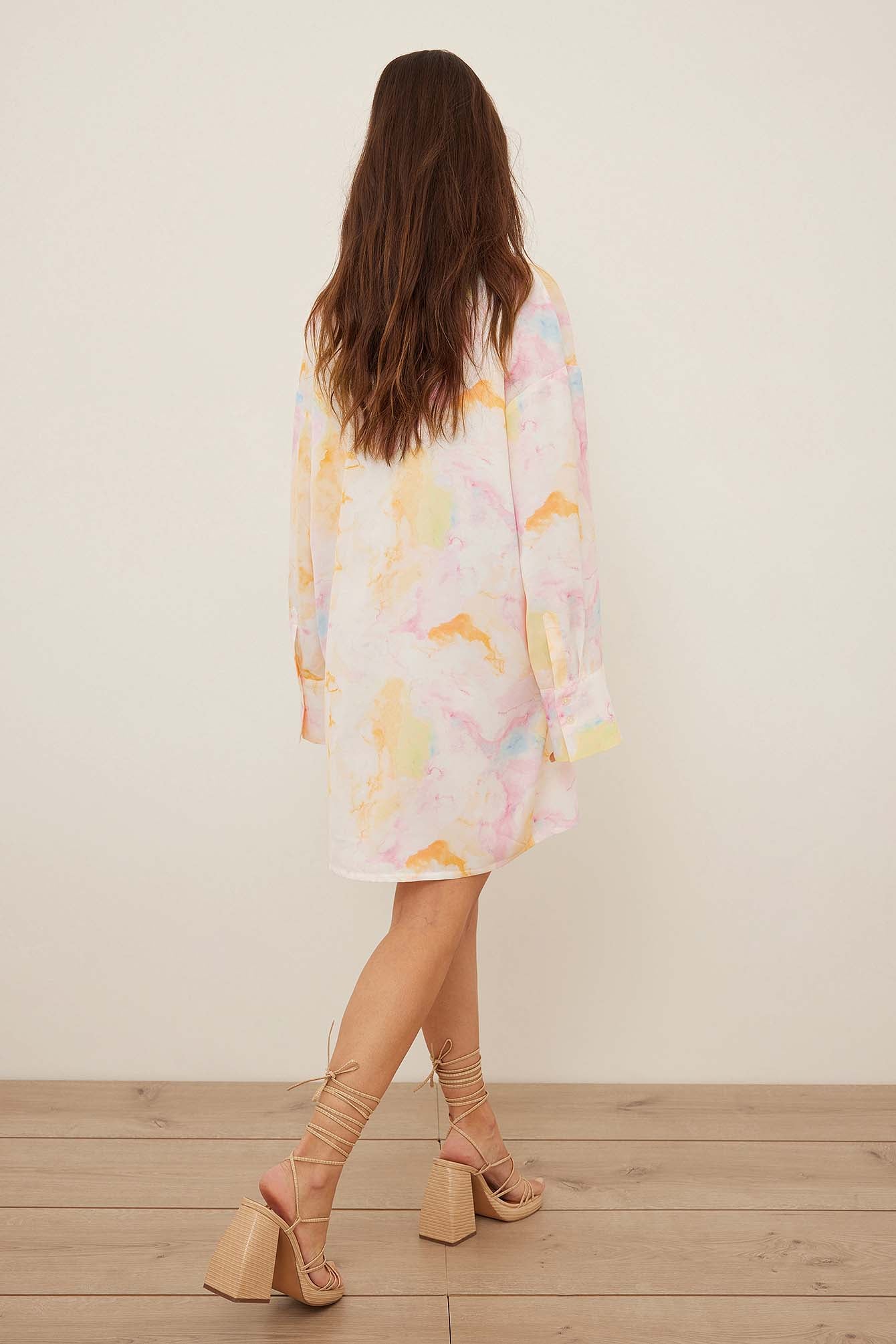 Batik Print Shirt Dress