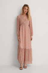 Maxi Drawstring Sheer Dress