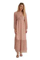 Maxi Drawstring Sheer Dress