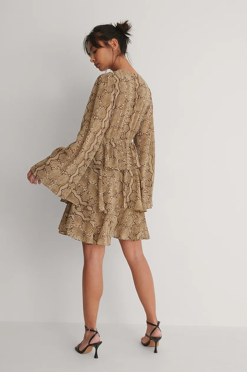 Layered Flounce Dress