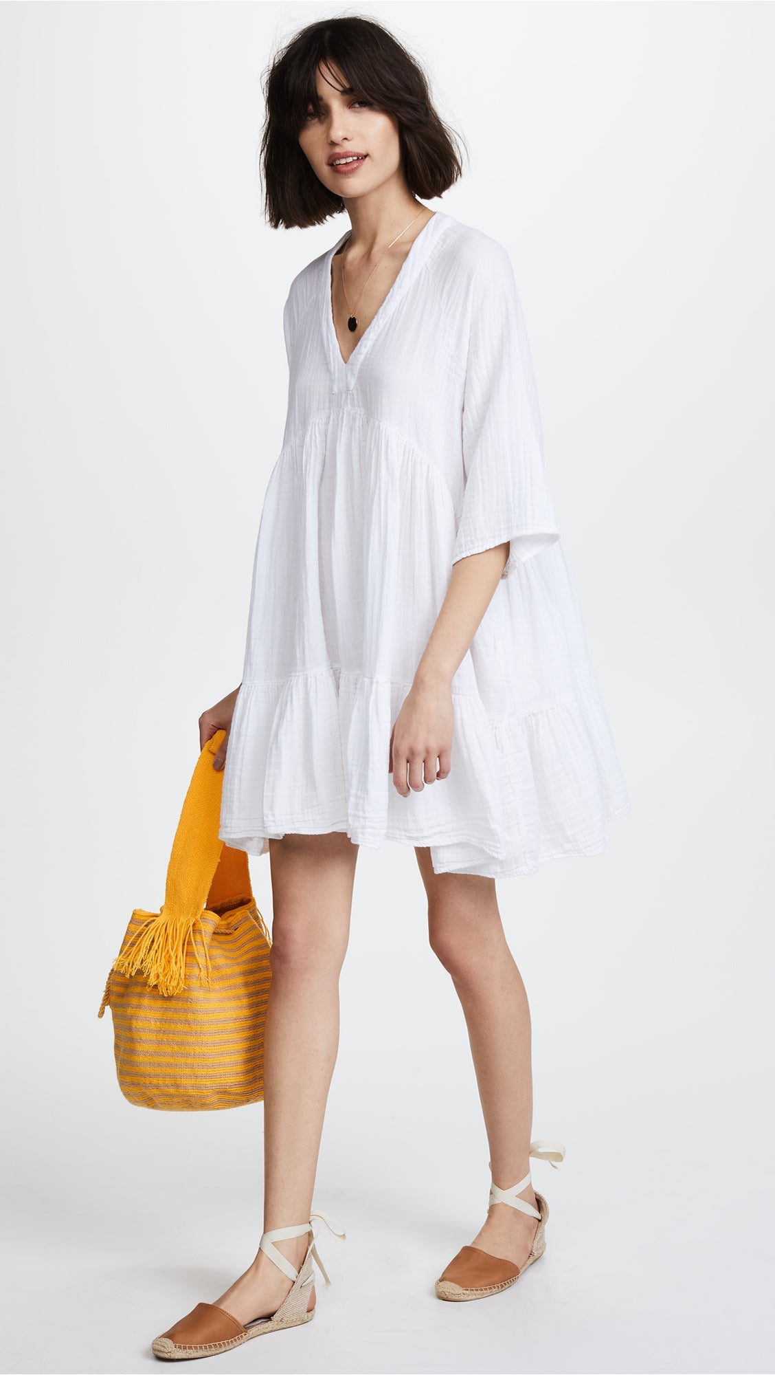 White Chiffon Dress