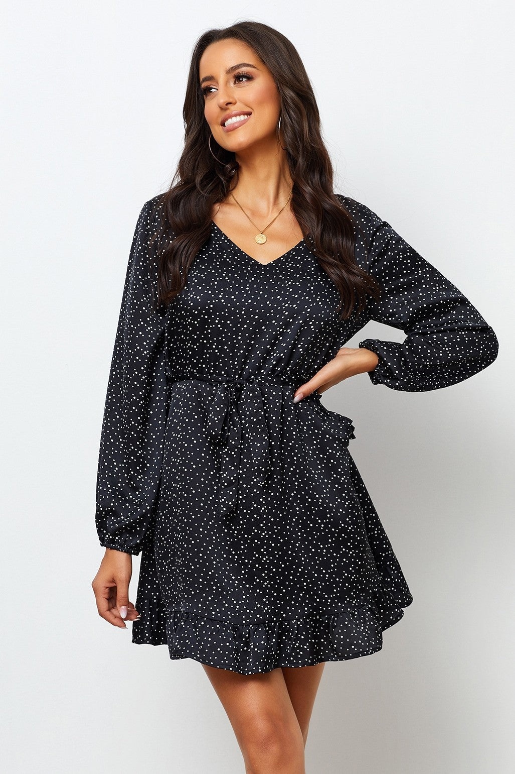 Black Chiffon Dress